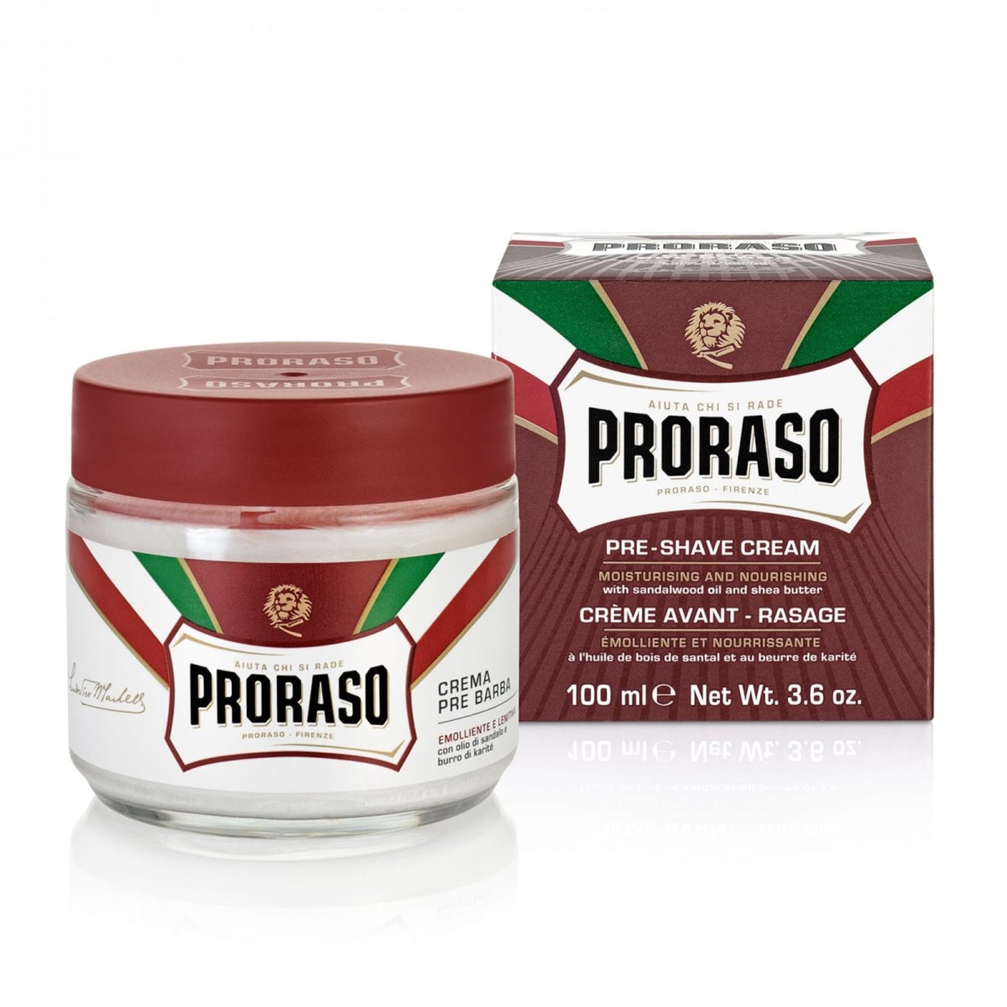 Proraso Pre-Shave Cream Nourishing Sandalwood and Shea Butter 100 ml