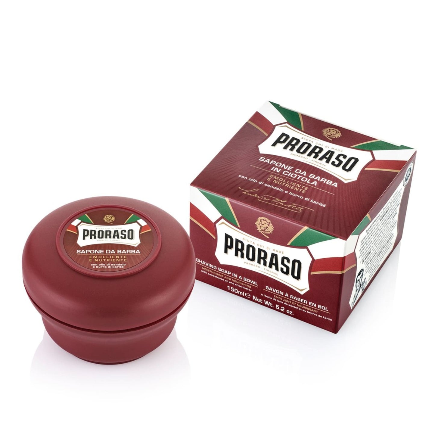 Proraso Shaving Soap Bowl Nourishing Sandalwood and Shea Butter