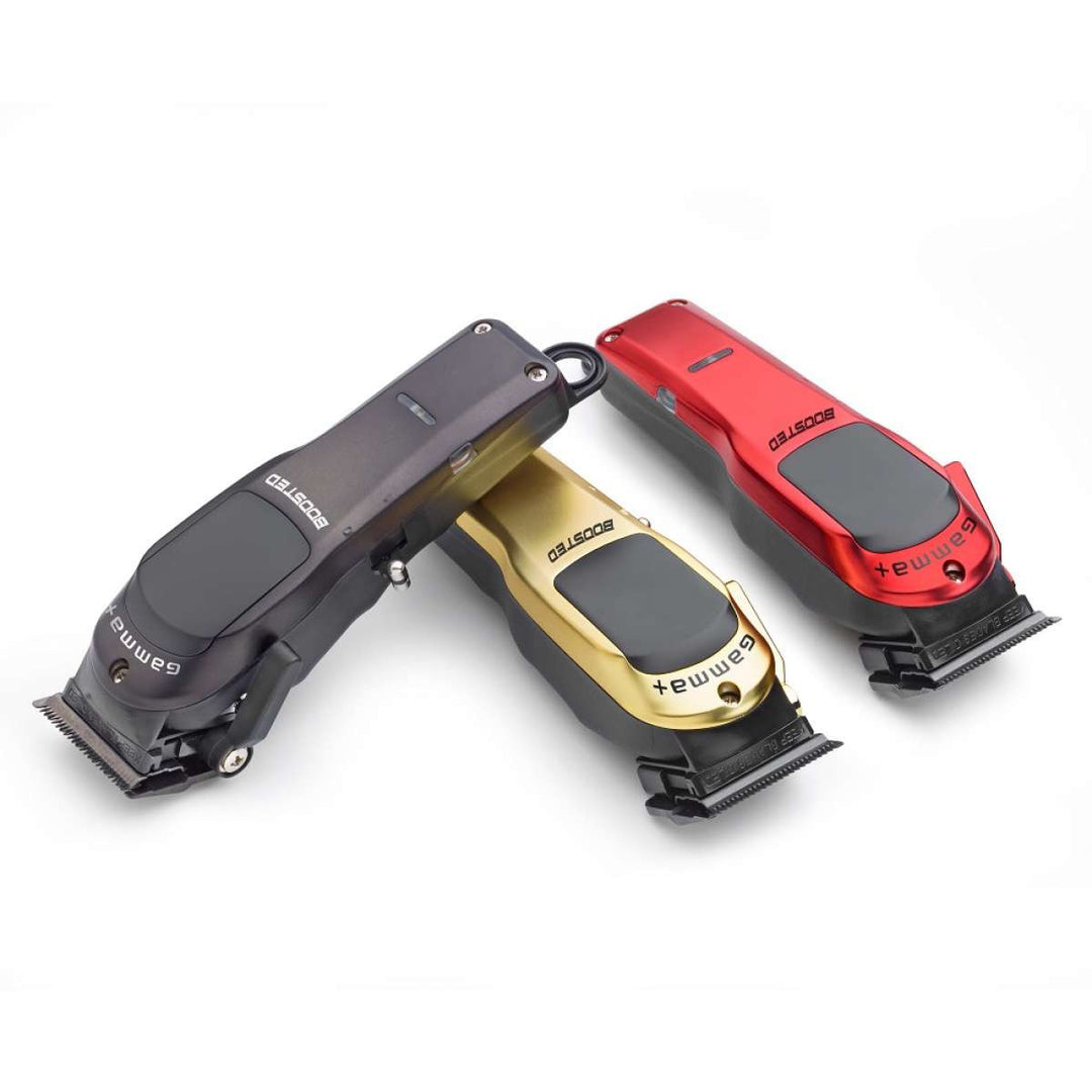 Gamma Piú BOOSTED Professional Cordless Hair Clipper with DLC Blade & 3 Covers