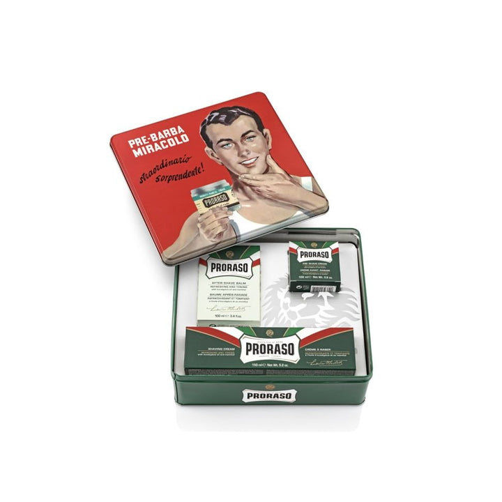 Cella Milano 1899 Proraso gift set gino in metal box vintage box selection