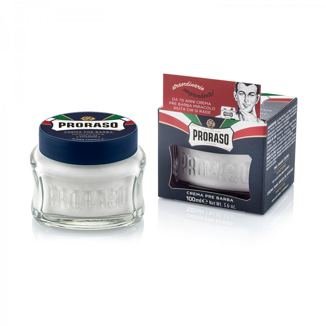 Proraso Protective Pre-Shave Cream with Aloe Vera Vitamin E, 3.4 oz