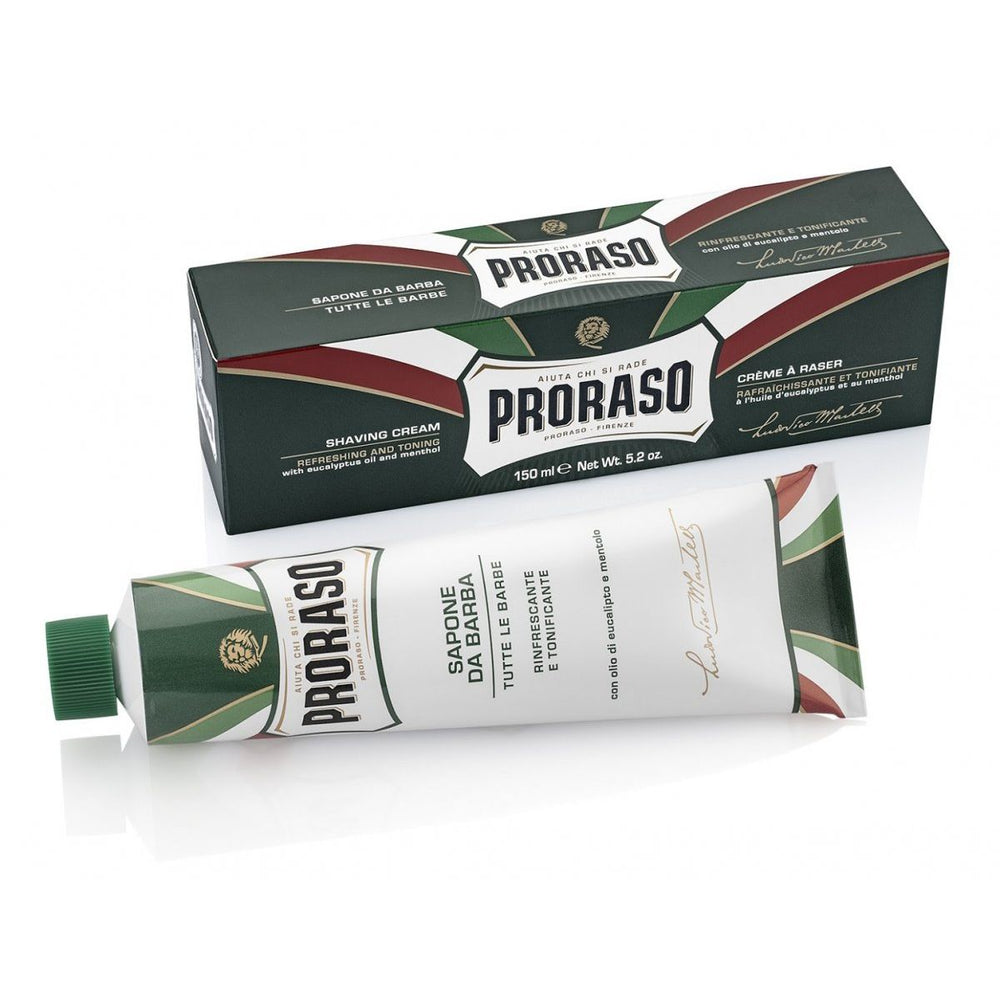 Proraso Menthol Eucalyptus Shaving Cream: Classic Italian Formula, 5.07 fl oz Tube