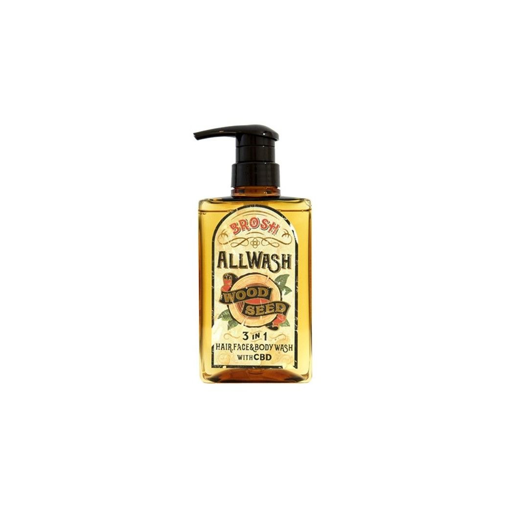 Brosh Wood Seed 3-in-1 Hair Body Face Wash Refill Pouch 400ml