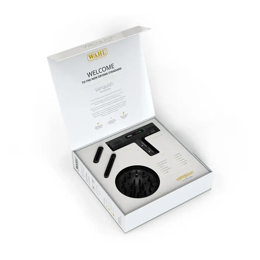 Wahl Vanquish Professional Digital Motor Hairdryer: Fast, Quiet, Lightweight with LED Display